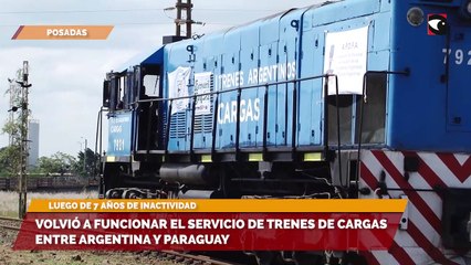 Volvió a funcionar el servicio de trenes de cargas entre Argentina y Paraguay