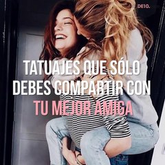 Si tienes una mejor amiga, estos tattoos son para ustedes ✨