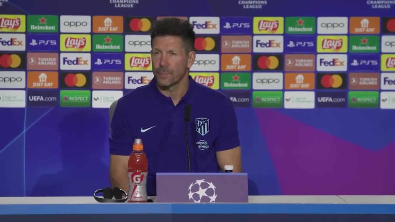 Rueda de prensa de Simeone previa al Atleti - Porto