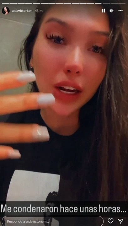 Hecha un mar de lágrimas, Aída Victoria Merlano confirma que sí fue condenada