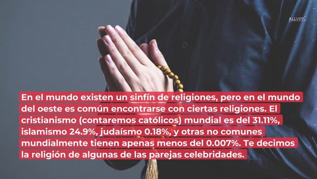 Estas parejas de famosos tienen distintas creencias religiosas