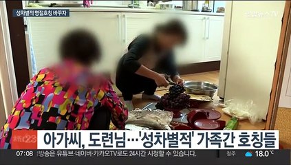 '아가씨·도련님' 어색한 명절 호칭…이름으로 부르자
