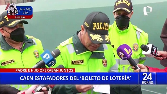 Padre e hijo operaban juntos: Capturan a estafadores del boleto de la lotería