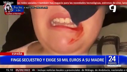 España: joven finge secuestro y pide 50 mil euros como pago de rescate