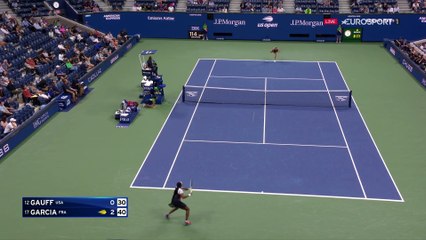 Un point énorme, un dernier coup droit monstrueux : Garcia pied au plancher