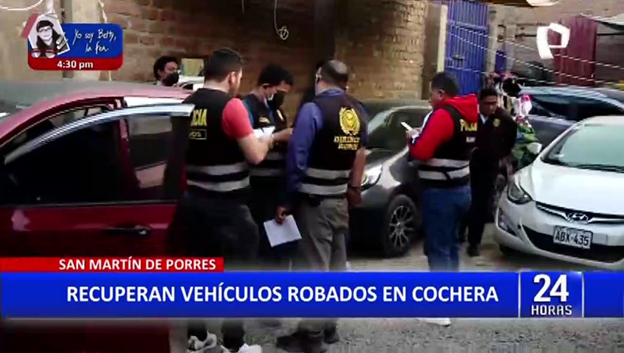 SMP: Policía recuperó vehículos que fueron robados en diversos eventos sociales