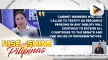 Palasyo: Welcome kay Pres. Ferdinand R. Marcos Jr. ang anumang imbestigasyon ng Kongreso sa mga alegasyon sa gobyerno