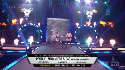 Penta El Zero Miedo & Pac Entrance: AEW Dynamite, Feb. 02, 2022
