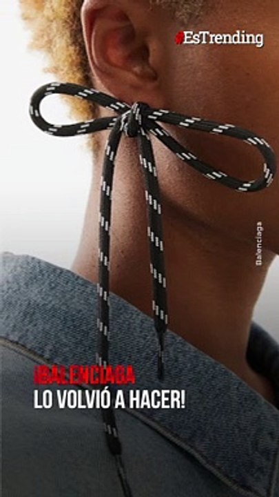 Aretes de cordones: el nuevo producto de Balenciaga que cuesta más de 200 dólares