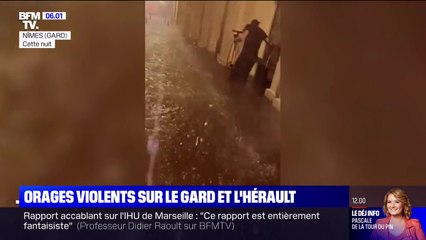Des orages violents ont touché le Gard et l'Hérault cette nuit
