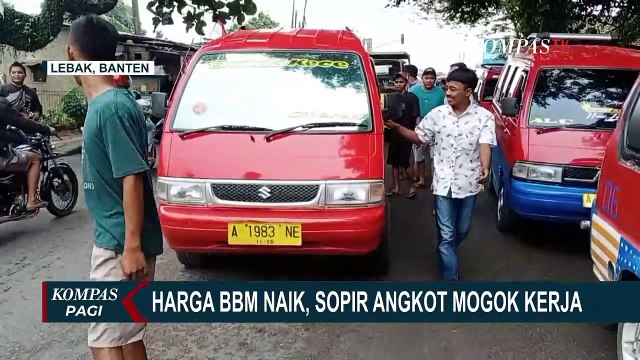 Setelah Harga BBM Naik Ratusan Sopir Angkot di Lebak Banten Gelar Aksi Mogok, Penumpang Telantar