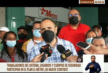 Télécharger la video: Trabajadores, usuarios y cuerpos de seguridad se incorporan al Plan El Metro ¡Se Mueve Contigo!