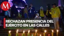 Hacen velada por la paz en CdMx contra incorporación de Guardia Nacional a Sedena