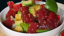 MUKBANG|Poke bowl & Spam musubi  [cauliflower rice) |BayashiTV| EATING SHOW ASMR MUKBANG | Cooking show |Cooking