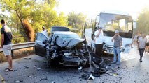 Turistik yolda feci kaza: 6 yaralı