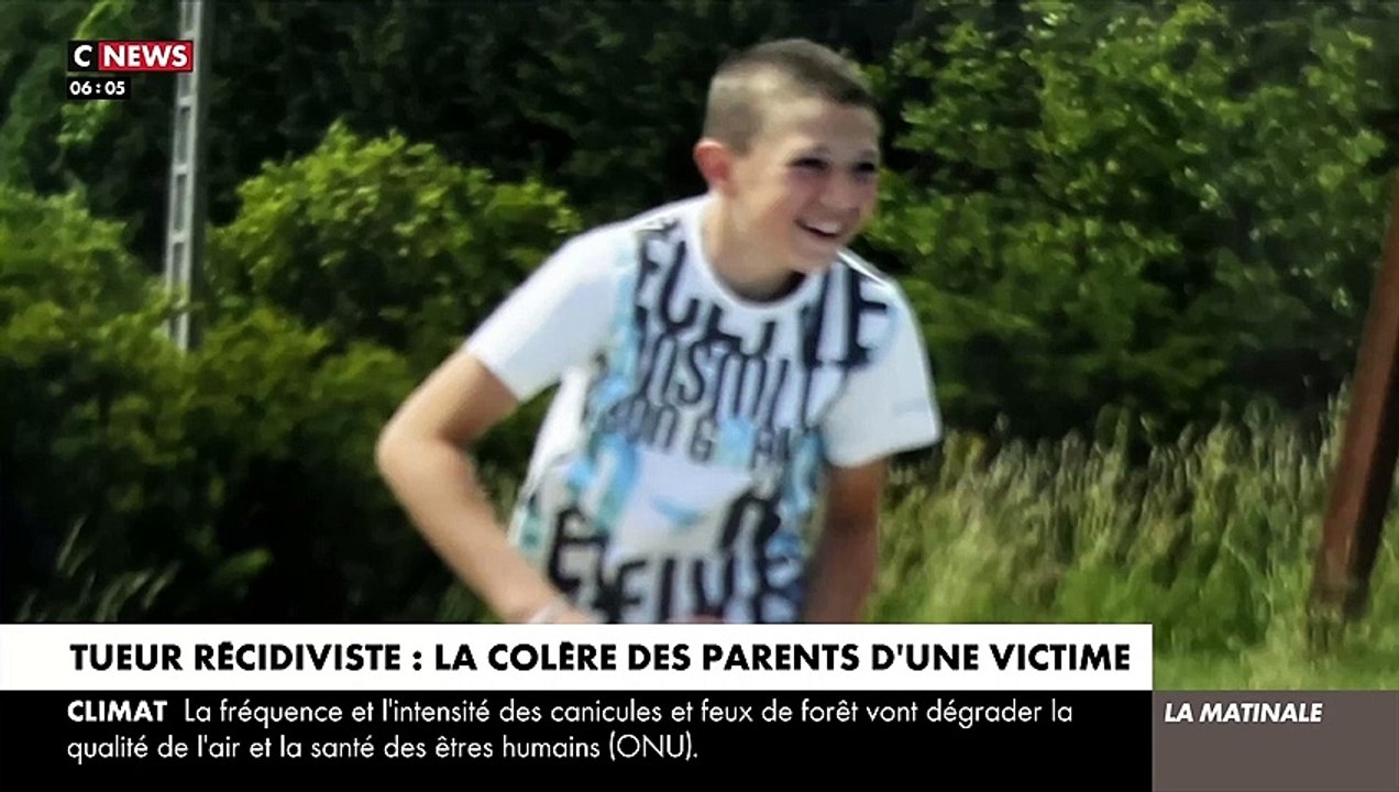 Condamné à 22 ans de prison en 2014, le meurtrier du jeune Maxime Roussel, a récidivé il y a quelques jours lors d'une permission : Ecoutez le désespoir des parents de Maxime