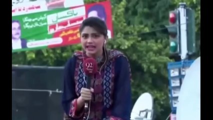 Pakistani Reporter Irza Khan Fell From Crane Truth Behind Viral Video