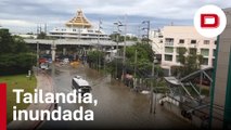 Las fuertes lluvias del monzón inundan la capital tailandesa