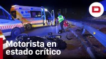 Un motorista de 59 años, en estado crítico tras sufrir accidente en Madrid
