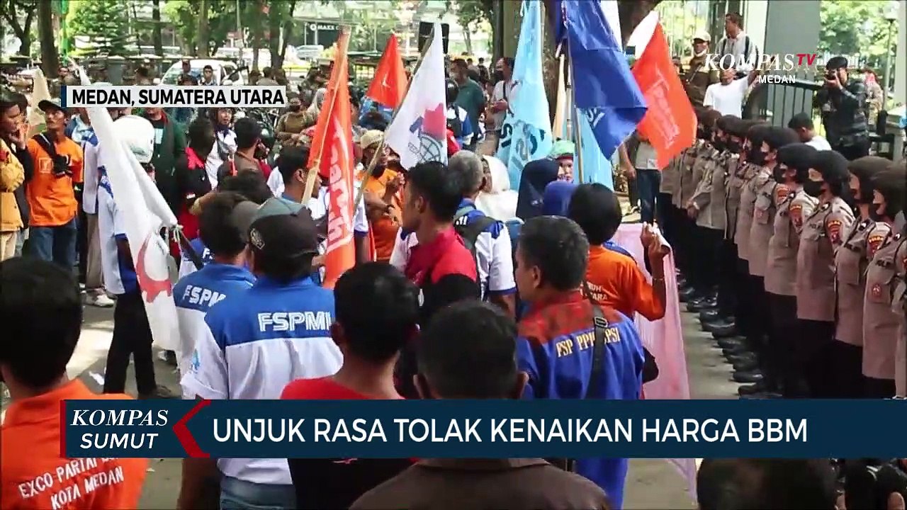 Buruh di Medan Gelar Unjuk Rasa Tolak Kenaikan Harga BBM