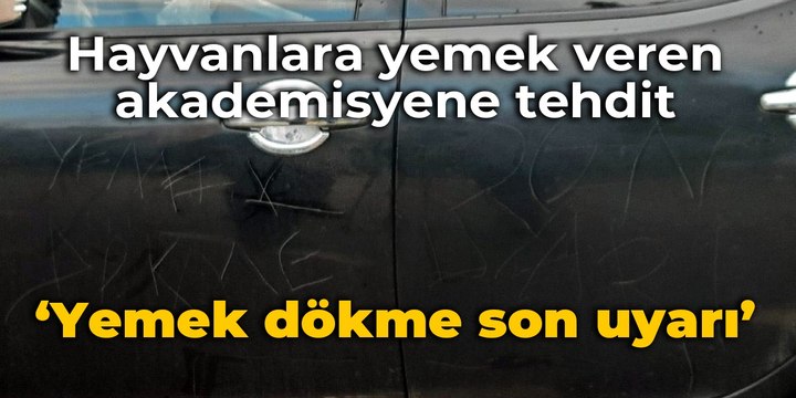 Hayvanlara yemek veren akademisyene tehdit: Yemek dökme son uyarı