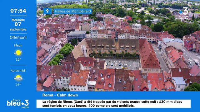 07/09/2022 - Le 6/9 de France Bleu Belfort Montbéliard en vidéo