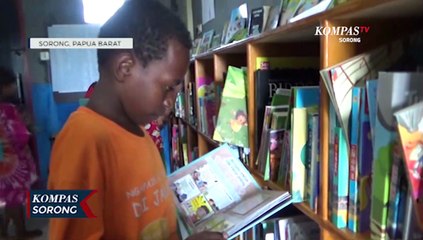 Anak-Anak Sorong Diajarkan Cintai Buku Bacaan