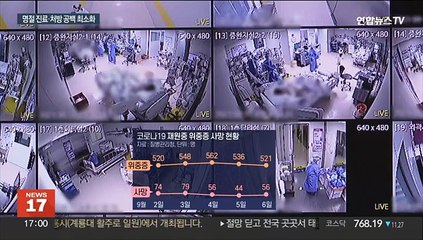 유행 감소세 속 명절 대비…"의료대응 공백 최소화"