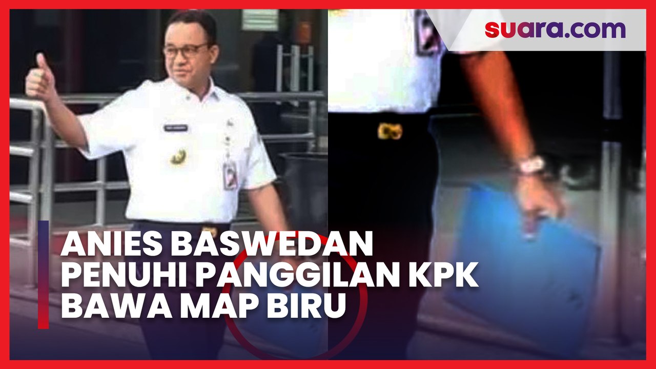 Hadir untuk Diperiksa KPK Hari Ini, Anies Baswedan Bawa Map Biru