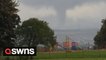 A tornado was filmed above a Scottish town