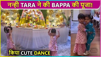 Mahhi Vij's Daughter Tara Seek Blessing From Lord Ganesha, Does Cute Dance