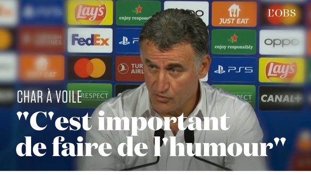 Char à voile : pour Christophe Galtier, il est important de faire de l'humour