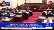 Congreso: Comisión de Constitución posterga debate sobre adelanto de elecciones