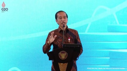Presiden Jokowi Beri Sambutan Pada Pembukaan Sarasehan 100 Ekonom Indonesia, Jakarta