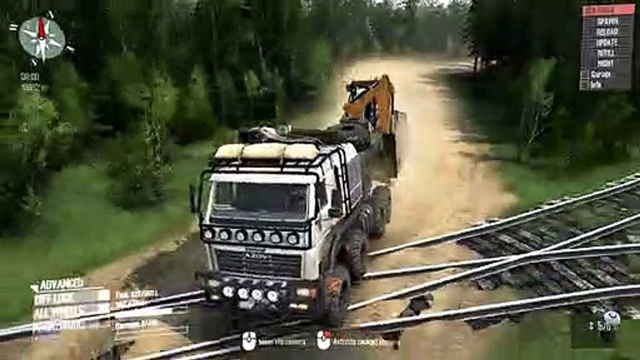 Spintires mudrunner  - maps «Kart»