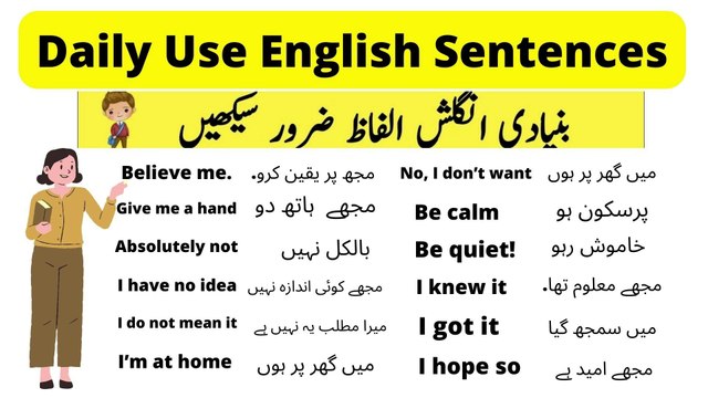 Daily Use English Sentences- Daily Use English Short Sentences- English Speaking Practice Sentences