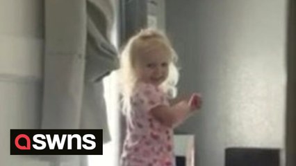 Mum catches daughter busting dance moves to Eminem's 'Without me'