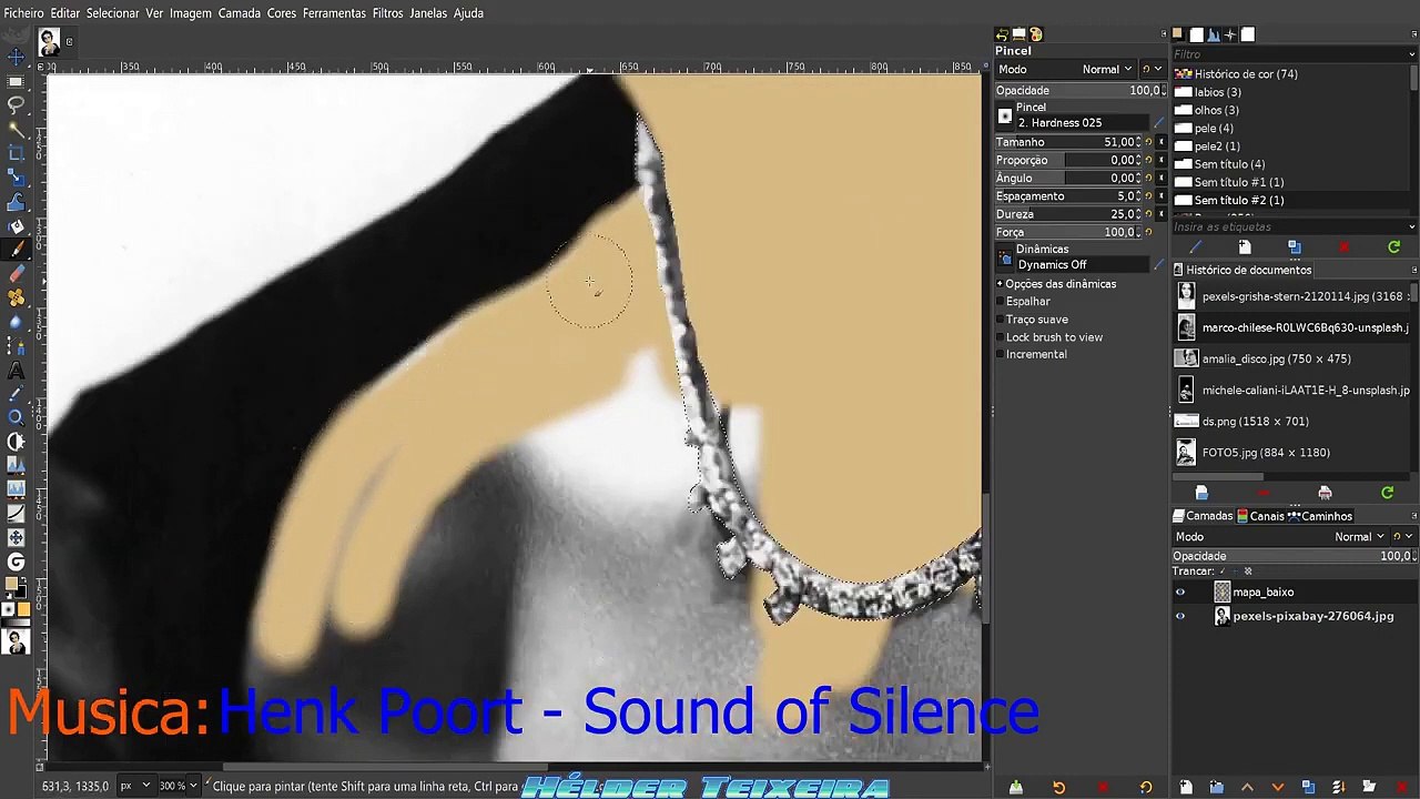 GIMP Colorizing BW Photo