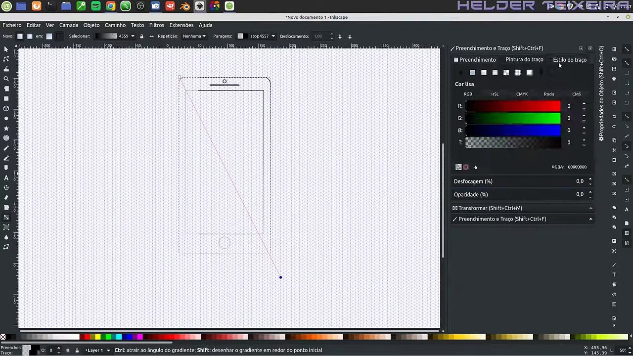 InkScape Vector an Cellphone   Timelapse   Enjoy