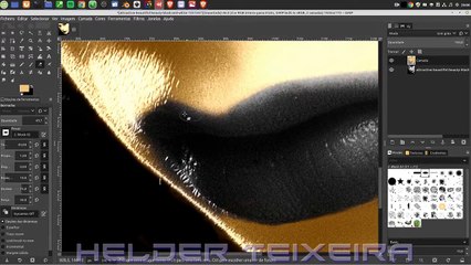 #Gimp Colorizing a Black and Whithe Photo  Timelaps   Enjoy