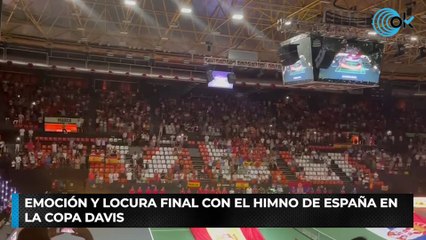 Emoción y locura final con el himno de España en la Copa Davis