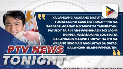 Senate Committee on Illegal Drugs and Peace and Order to launch a probe on a spate of abductions and slayings