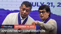 Remulla, Abalos secure Commission on Appointments nod