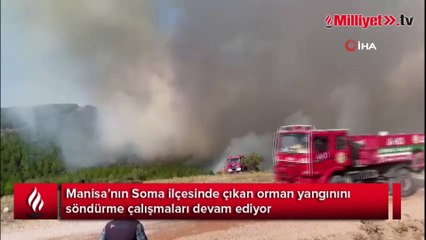 Soma'da farklı noktada ikinci orman yangını