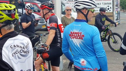 Mountain biking star Rab Wardell Funeral in Dumfermline