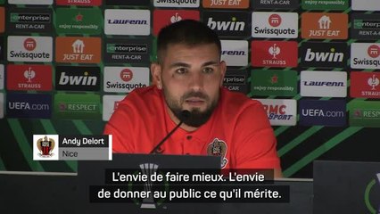Nice - Delort : "Envie de donner au public ce qu'il mérite"