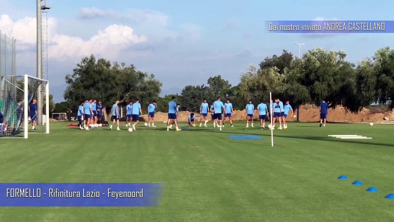 QUI FORMELLO - La rifinitura della Lazio in vista del Feyenoord