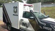 Corpo de Luciane Carolina Diba, vítima de acidente em Cafelândia chega ao IML de Cascavel