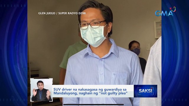 SUV driver na nakasagasa ng guwardiya sa Mandaluyong, naghain ng not guilty plea | Saksi