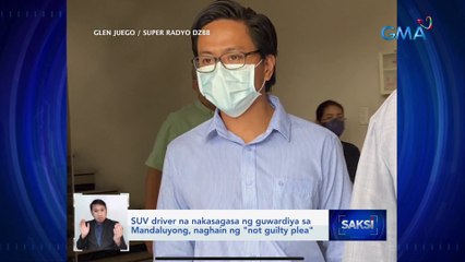 SUV driver na nakasagasa ng guwardiya sa Mandaluyong, naghain ng "not guilty plea" | Saksi